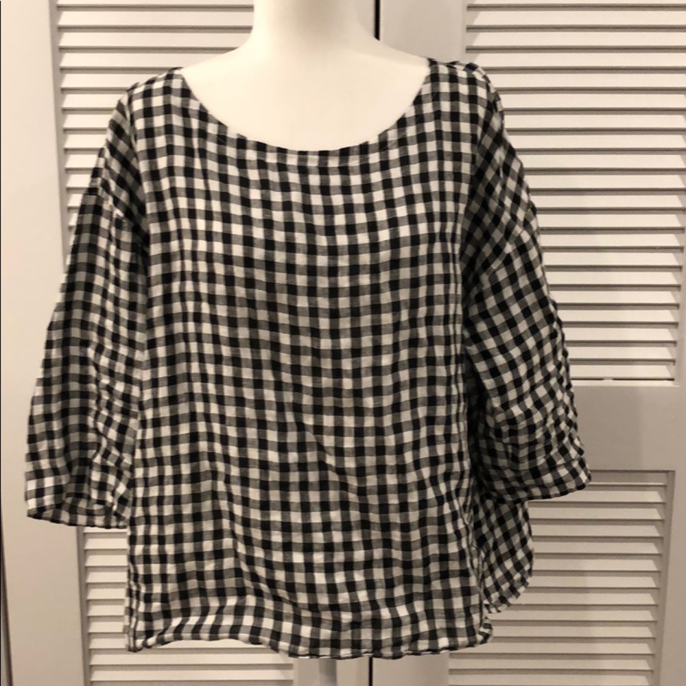Eileen Fischer 100% ORGANIC Linen Blouse